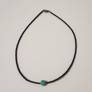 Blue and Black Necklace